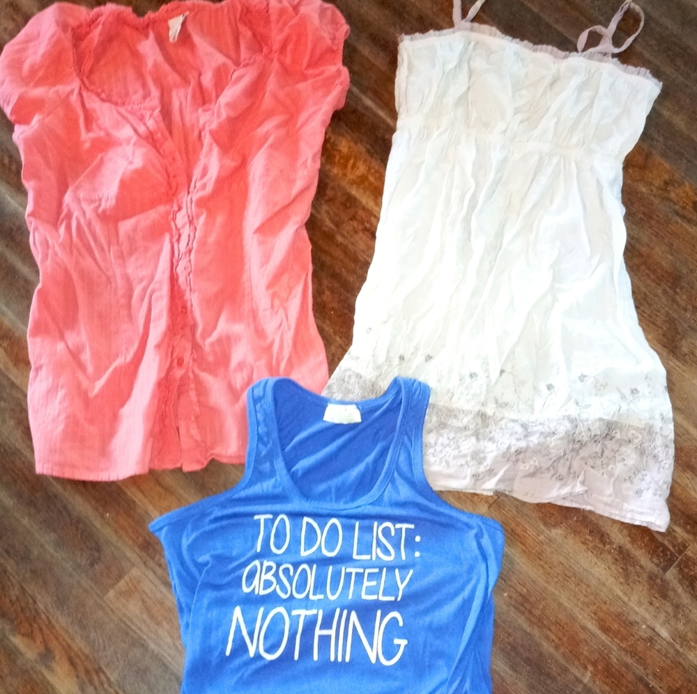 Junior's Medium Bundle Dress Top Tank 7 9
